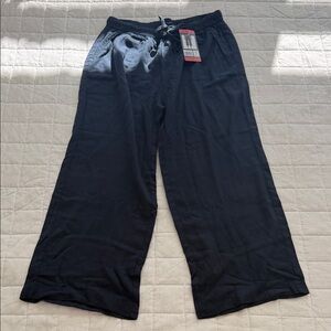 NWT-Splendid Navy Wide-leg Drawstring Pants-size M